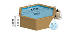 piscine bois woodfirst original hexagonale 412 x 110 piscine center 1418919180