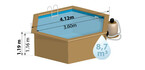 piscine bois woodfirst original hexagonale 412 x 110 piscine center 1418979405