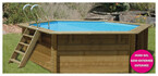 piscine bois woodfirst original hexagonale 412 x 110 piscine center 1418980143