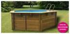 piscine bois woodfirst original hexagonale 412 x 110 piscine center 1418980216