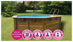 piscine bois woodfirst original hexagonale 412 x 110 piscine center 1418986578