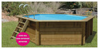 piscine bois woodfirst original hexagonale 412 x 110 piscine center 1418987267