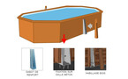 piscine bois woodfirst original octo allongee 502 x 303 x 120 cm liner bleu pale piscine center 1455287904
