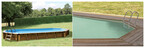 piscine bois woodfirst original octo allongee 502 x 303 x 120 cm liner bleu pale piscine center 1458919916