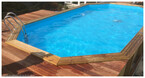 piscine bois woodfirst original octo allongee 502 x 303 x 120 cm liner bleu pale piscine center 1460362333