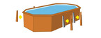 piscine bois woodfirst original octogonale allongee 637 x 412 x 133 liner bleu pale piscine center 1425481124