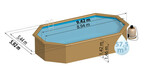 piscine bois woodfirst original octogonale allongee 942 x 592 x 146 liner bleu pale piscine center 1448556116
