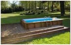 piscine bois woodfirst original rectangulaire 800 x 400 x 146 cm liner bleu pale piscine center 1497429445