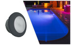 projecteur gris anthracite led 1 11 rgb pour piscine beton et liner piscine center 1489063877