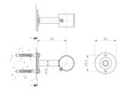 support droit ouvert avec platine pour main courante piscines beton et liner piscine center 95477800