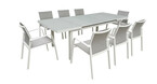 table extensible de jardin nice couleur gris clair piscine center 1624436134