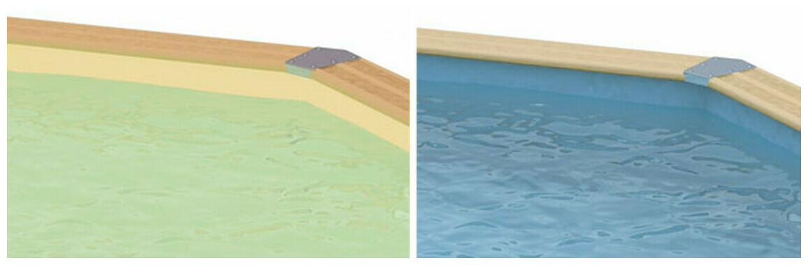 piscine bois sunwater octogonale allongee 490 x 300 x h 120 liner bleu piscine center 1651051071