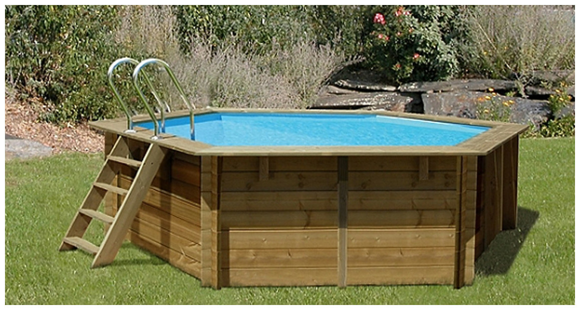 piscine bois vanille premium hexa 410 x 119 sable piscine center 1581951136