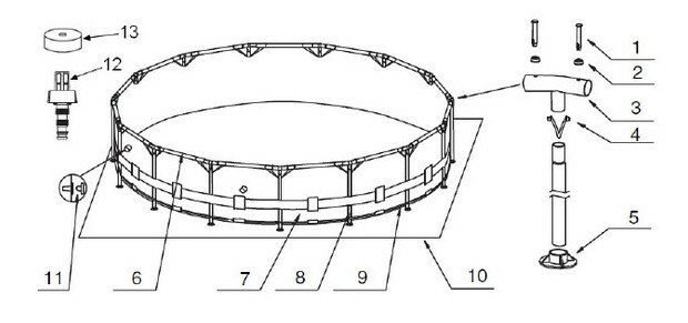 piscine tubulaire metal frame intex ronde 4 57 x 1 22 m piscine center 1417448396
