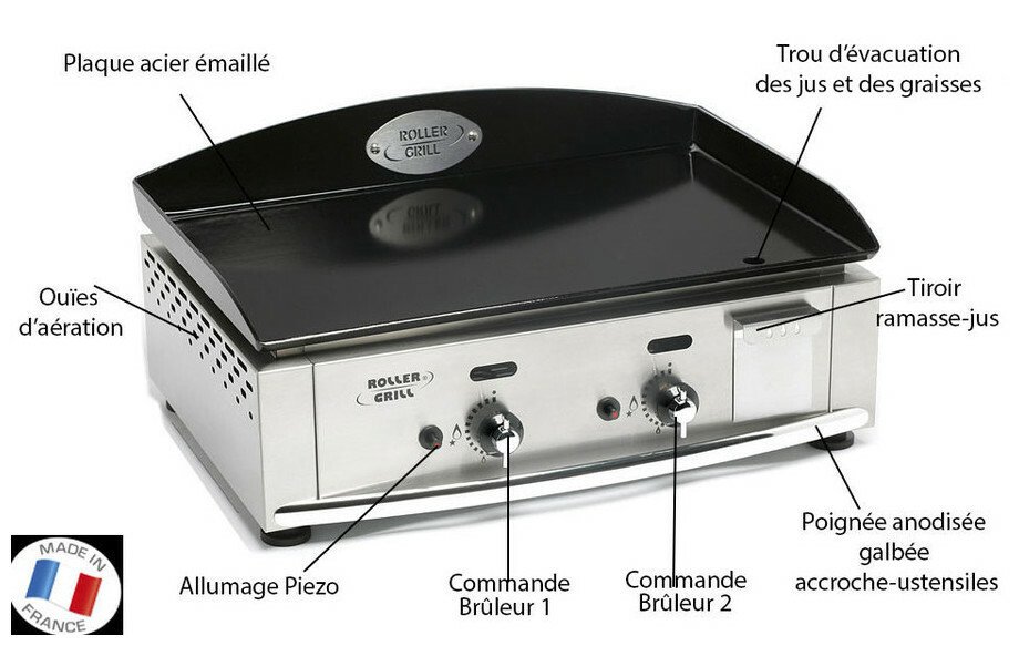 plancha a gaz roller grill pl 600 g piscine center 1463407250