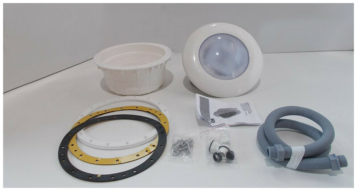 projecteur standard bleu led 1 14 blanche 16w 1485lm reconditionne piscine center 1671449170