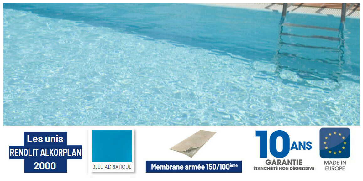pvc arme couleur bleu clair renolit alkorplan 1 65 x 25 m soit 41 25 m  piscine center 1621260568