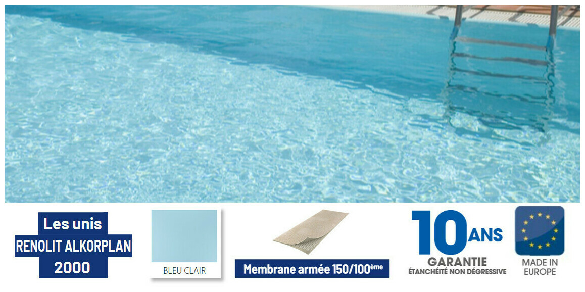 pvc arme couleur bleu clair renolit alkorplan 1 65 x 25 m soit 41 25 m  piscine center 1621262834