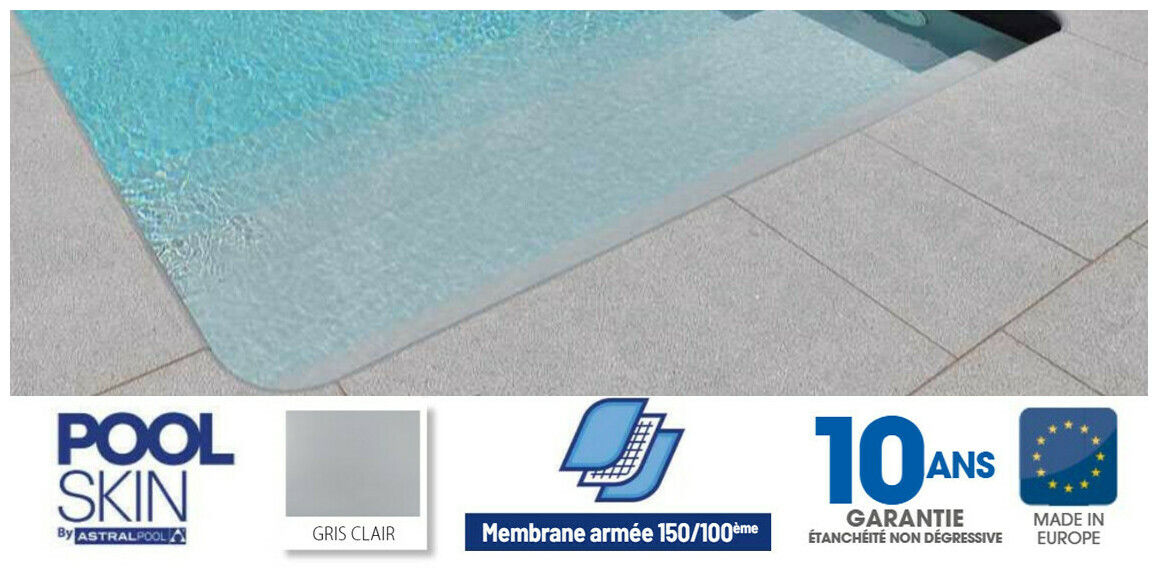 pvc arme gris clair pool skin 1 65x25m soit 41 25ma  piscine center 1620649118