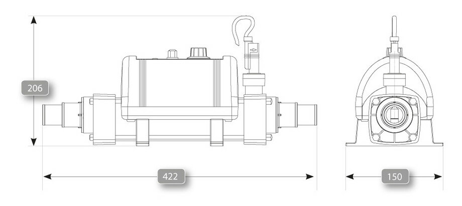 rechauffeur electrique pour piscine vulcan nano 3 kw piscine center 1464354126