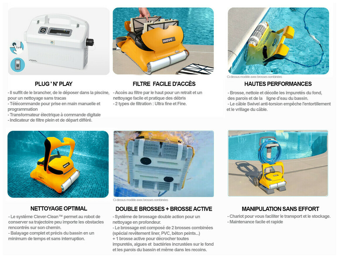 robot dolphin wave 80 brosses mousse bassin jusqu a 18 m piscine center 1659003019