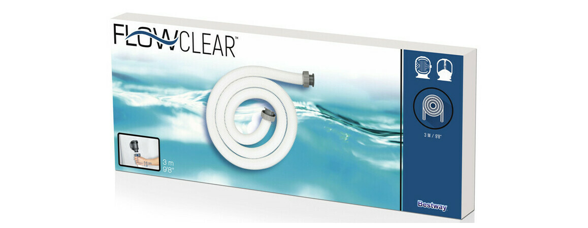 tuyau 38 mm longueur 3 m connecteurs filetes piscine center 1642518174