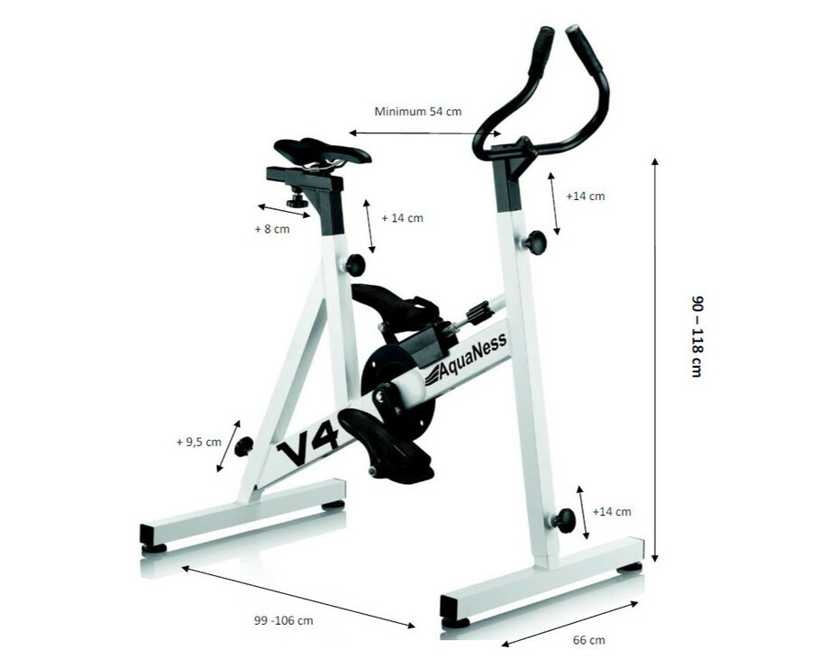 velo de piscine aquabike aquaness v4 blanc piscine center 1513764395