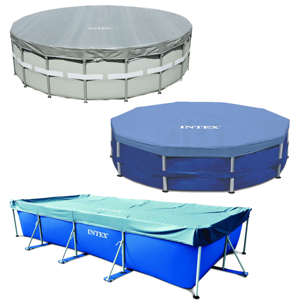 Bâche hiver pour piscine Intex tubulaire