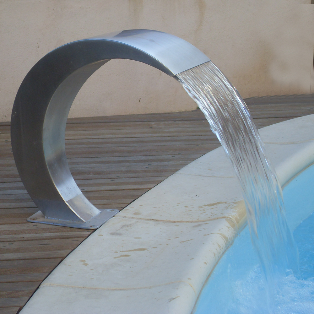 Cascade lame d'eau décorative pour piscine