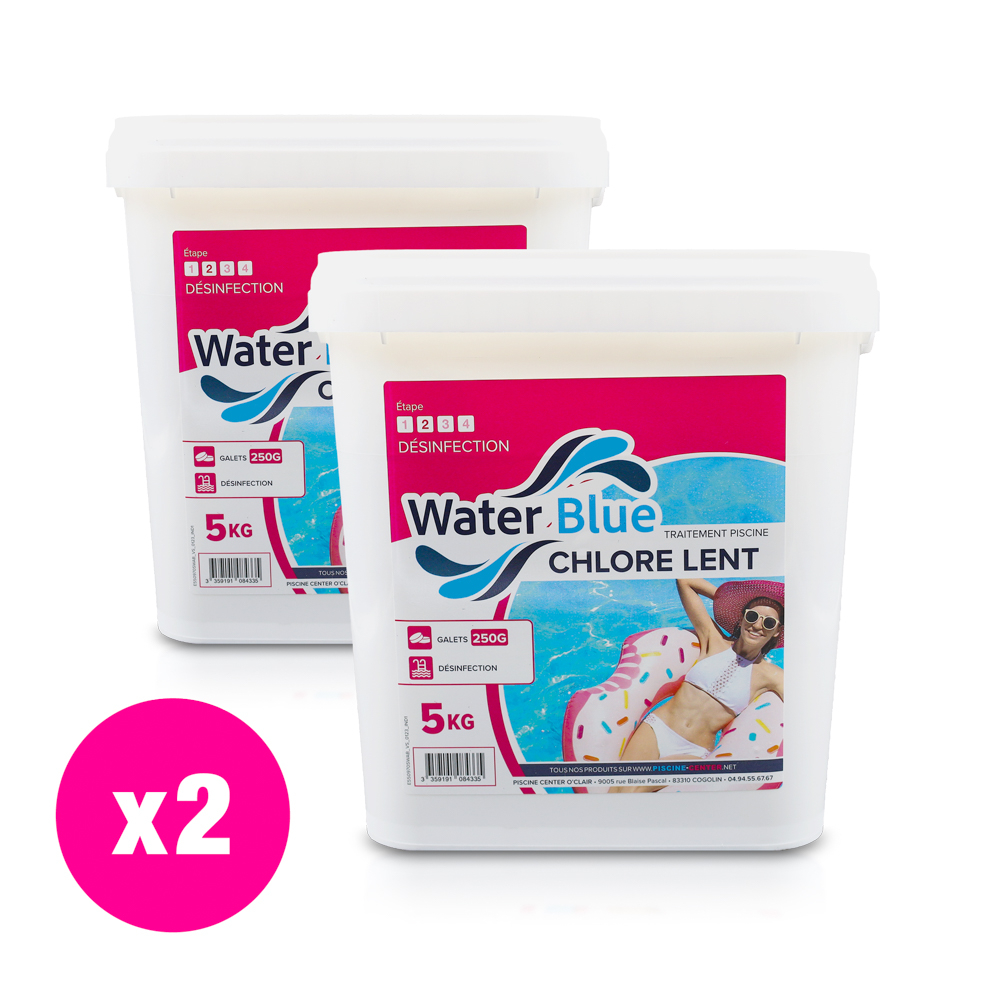 Chlore longue durée galets pour piscines