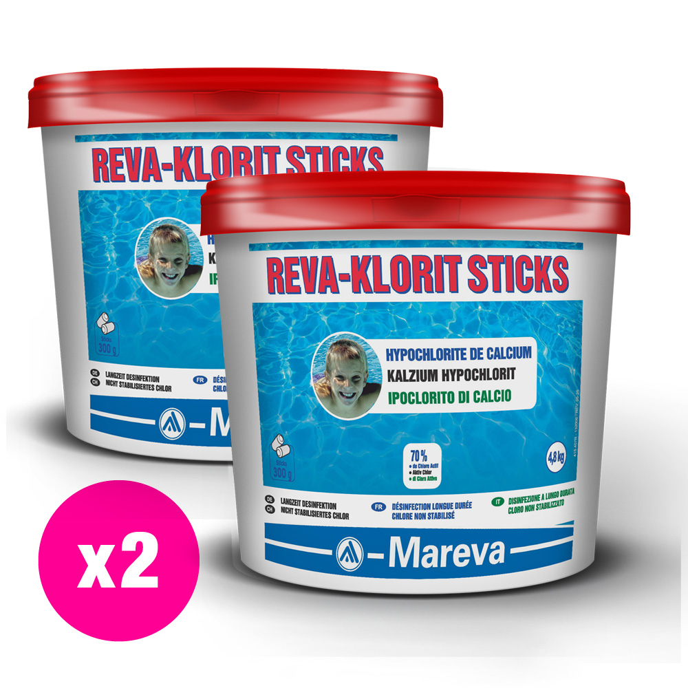 Chlore lent sans stabilisant en sticks
