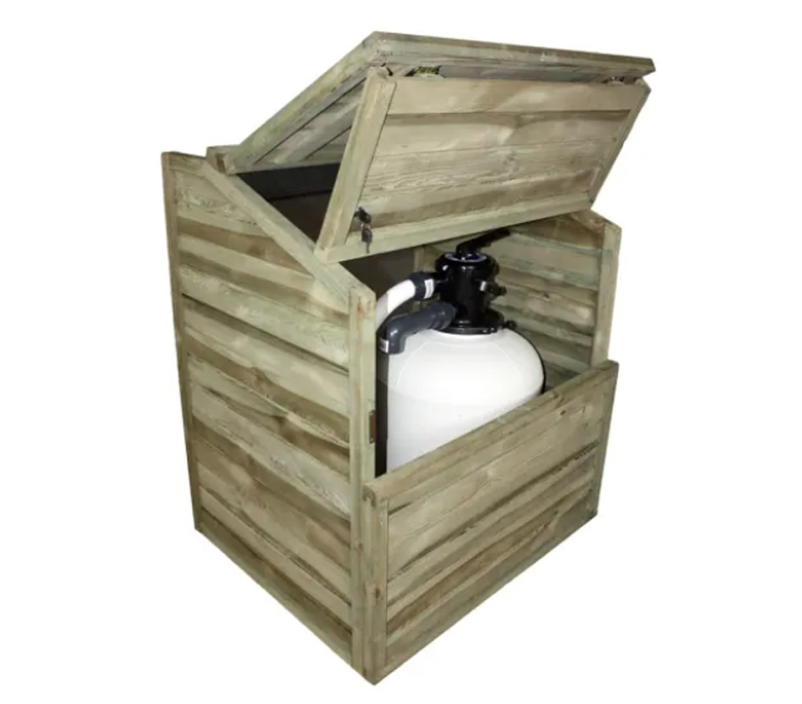 Coffre de filtration piscines bois Gre