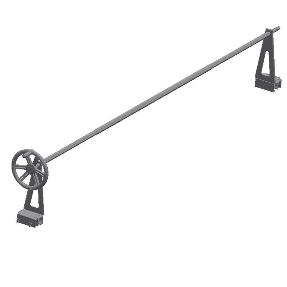 Enrouleur bâche été à pince métal pour piscine hors-sol