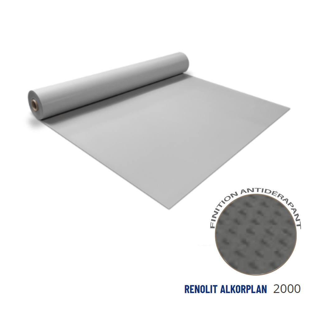 Liner antidérapant gris clair 180/100 ème
