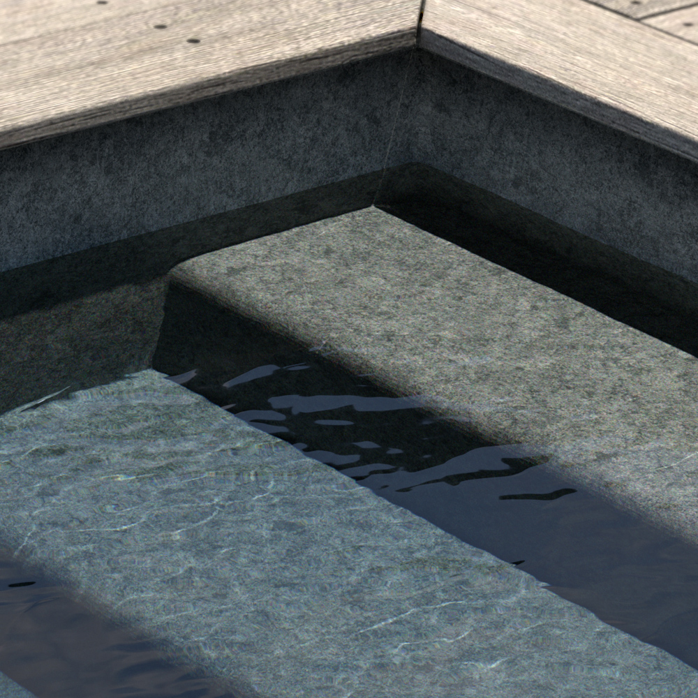 Liner imprimé texturé Aquasense Granit Gris