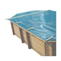 Bâches à barres pour piscine bois original 436 x 336 version 2022 double margelles