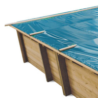 Bâches à barres pour piscine bois original 620 x 420 Evora Plus