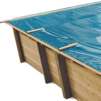 Baches à barres pour piscine bois Original 815 x 420