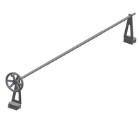 Enrouleur bâche été à pince métal pour piscine hors-sol