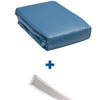 Liner Overlap 45/100ème bleu uni + baguettes