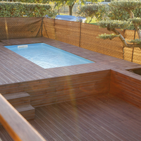 Piscine bois rectangle Sunwater 350 x 200  x H.71 cm