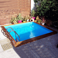 Piscine bois Woodfirst Original carrée 305 x 305 x 120 cm