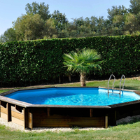 Piscine bois Woodfirst Original hexagonale 400 x 120 cm