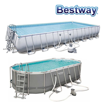 Piscine tubulaire Power Steel Finition Grise