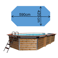 Piscine waterclip Fugua 590 x 420 x 129 cm