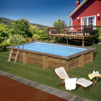 Piscine Woodfirst Original rectangle Marbella 2 - 420 x 270 x 117 cm