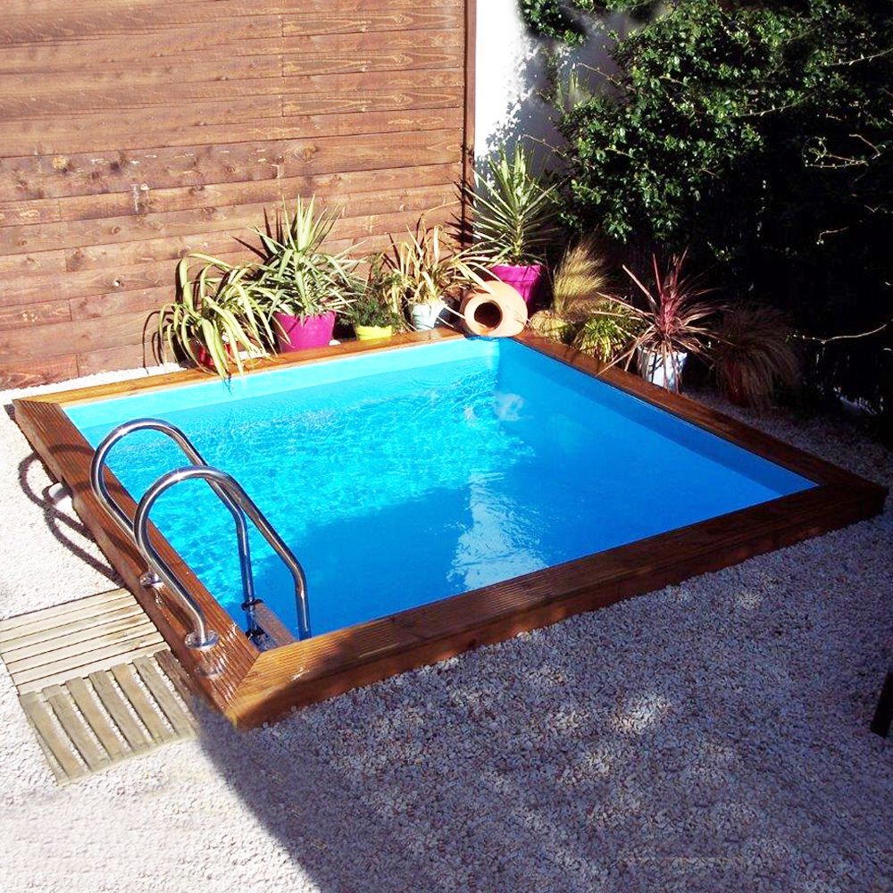 Piscine bois Woodfirst Original carrée 305 x 305 x 120 cm