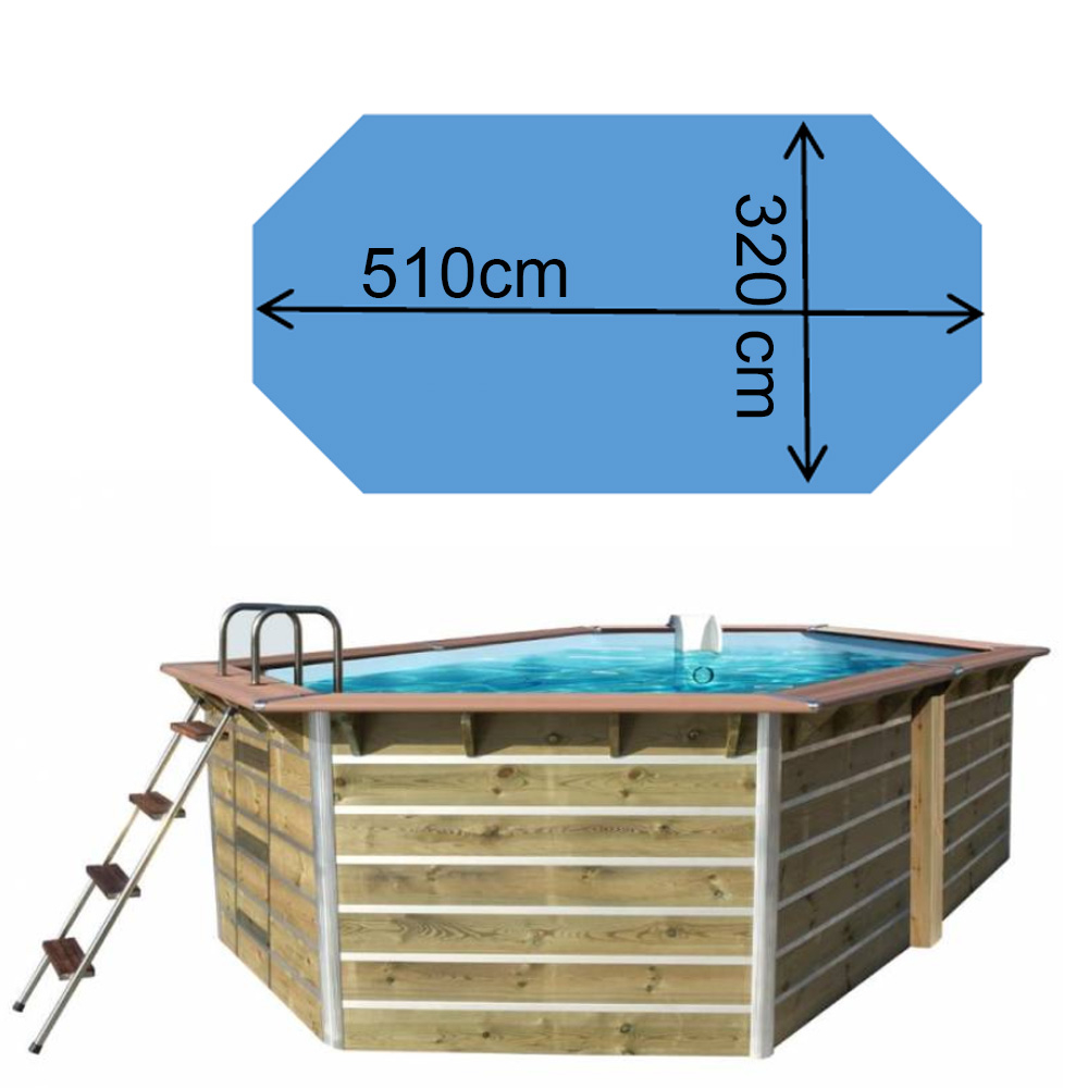 Piscine waterclip Sabtang 510 x 320 x 129 cm