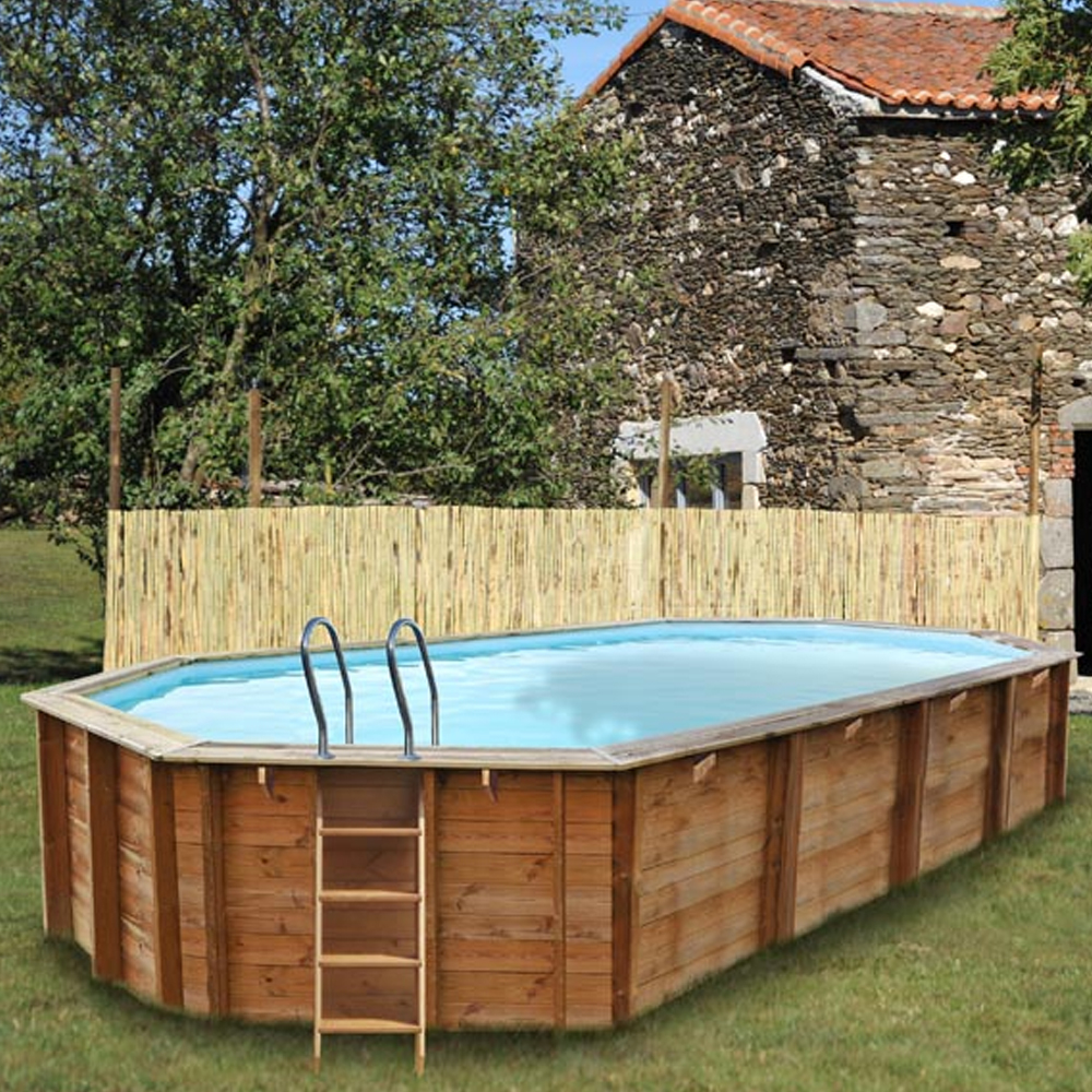 Piscine Woodfirst Original octo allongée 551x351x120 cm