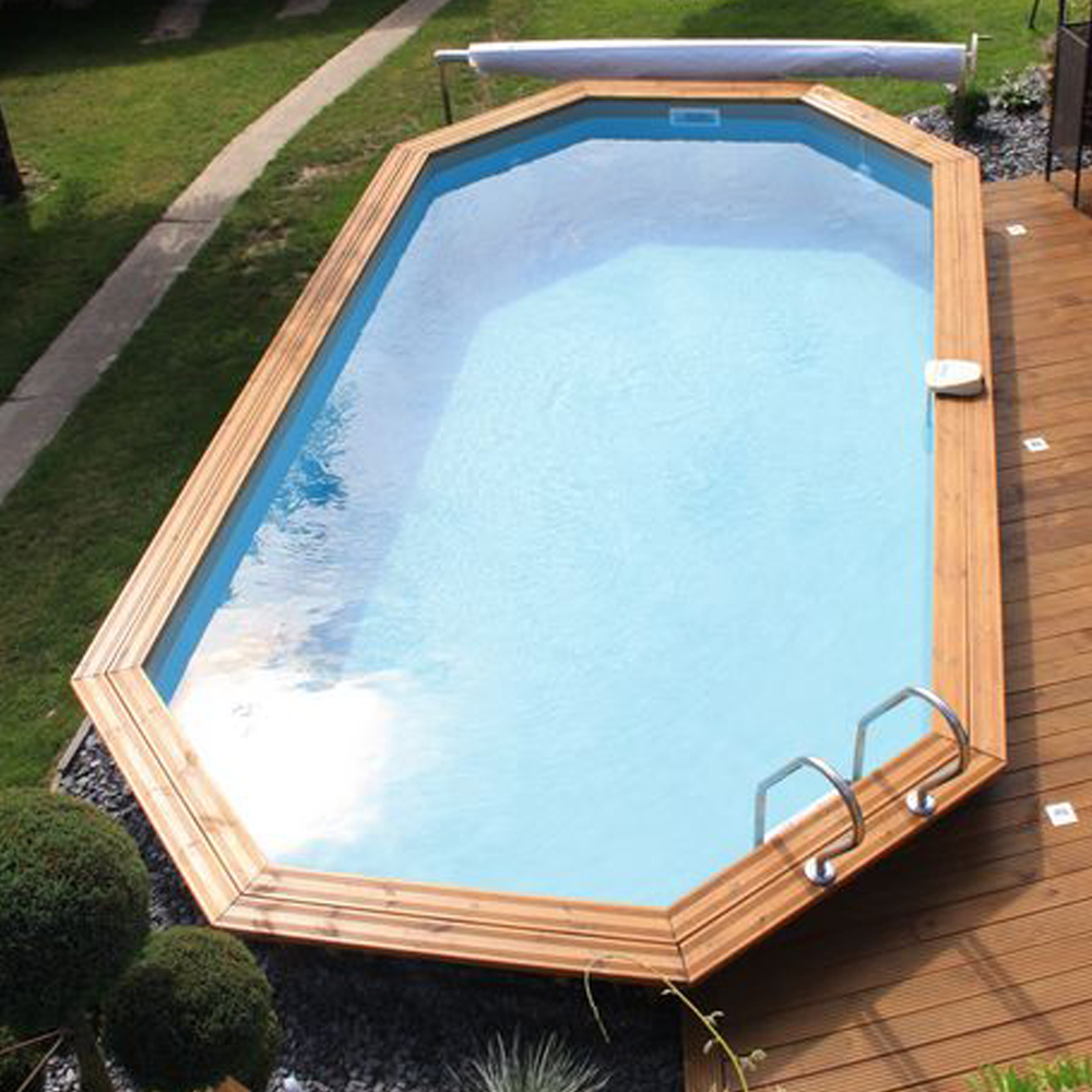 Piscine Woodfirst Original octo allongée 656 X 456 X 130 cm